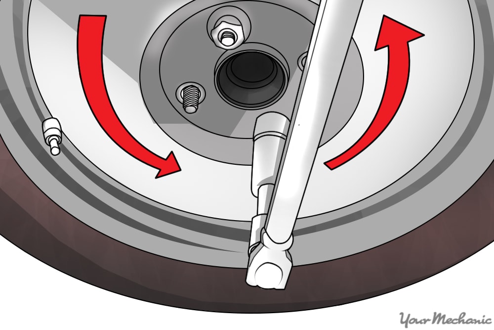 Remove lug nuts top