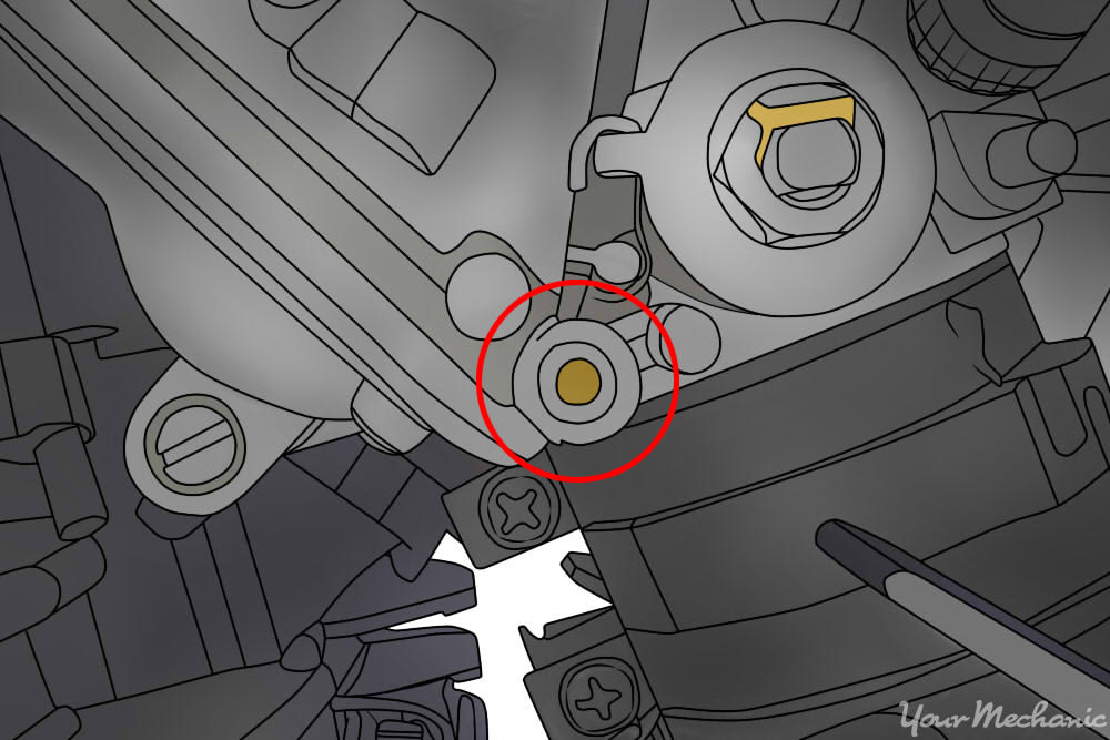 flathead idle adjustment screw