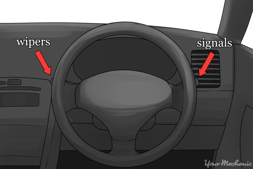 view of steering wheel