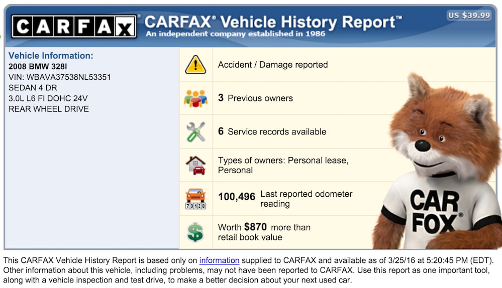 carfax history example