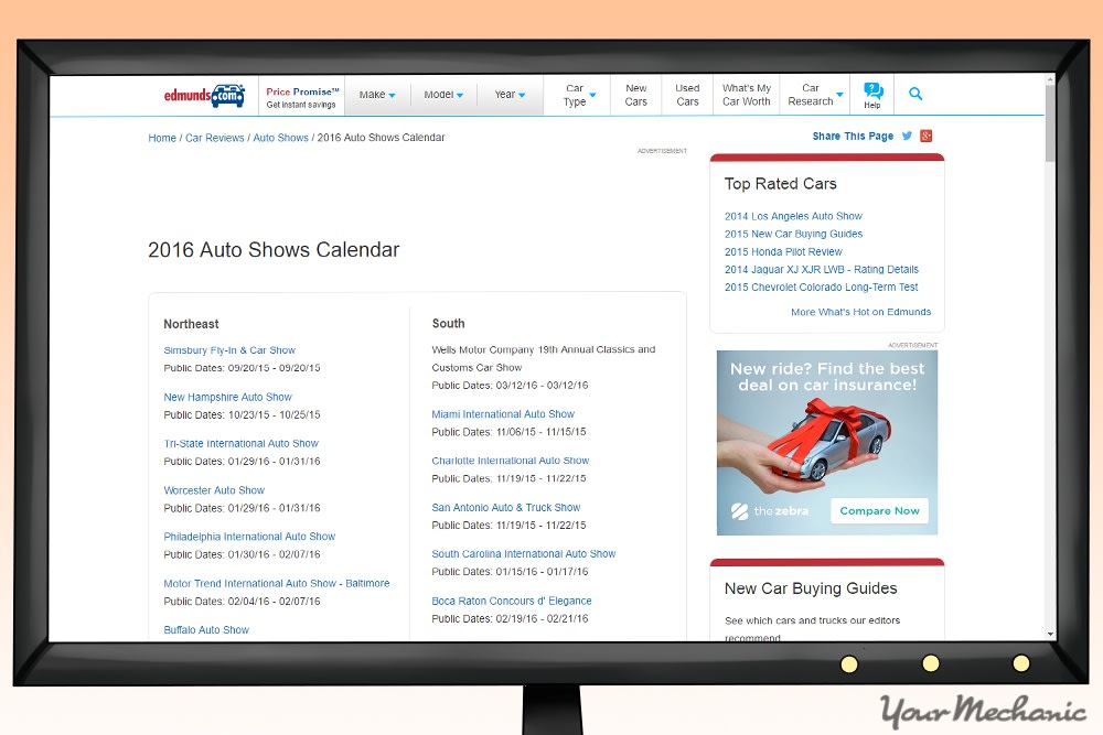 edmunds auto show calandar