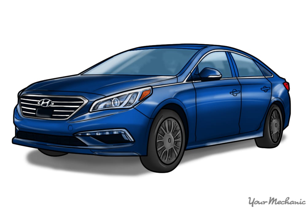 blue honda sonata