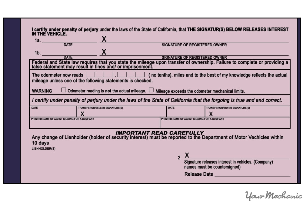 transfer of title section