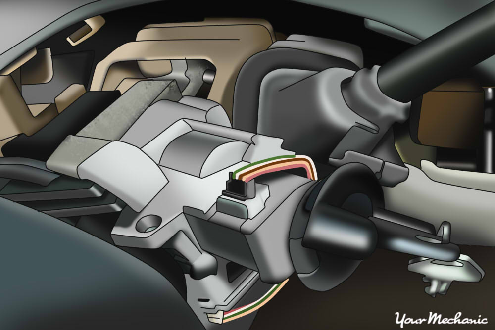 close up of wiring harness