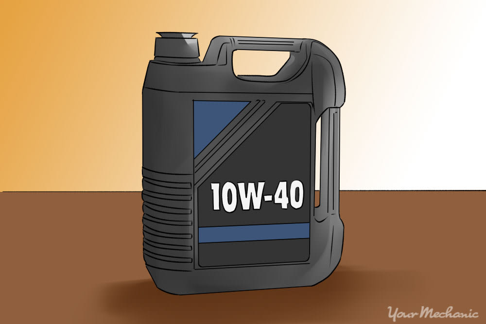 synthetic oil label showing 10W-40