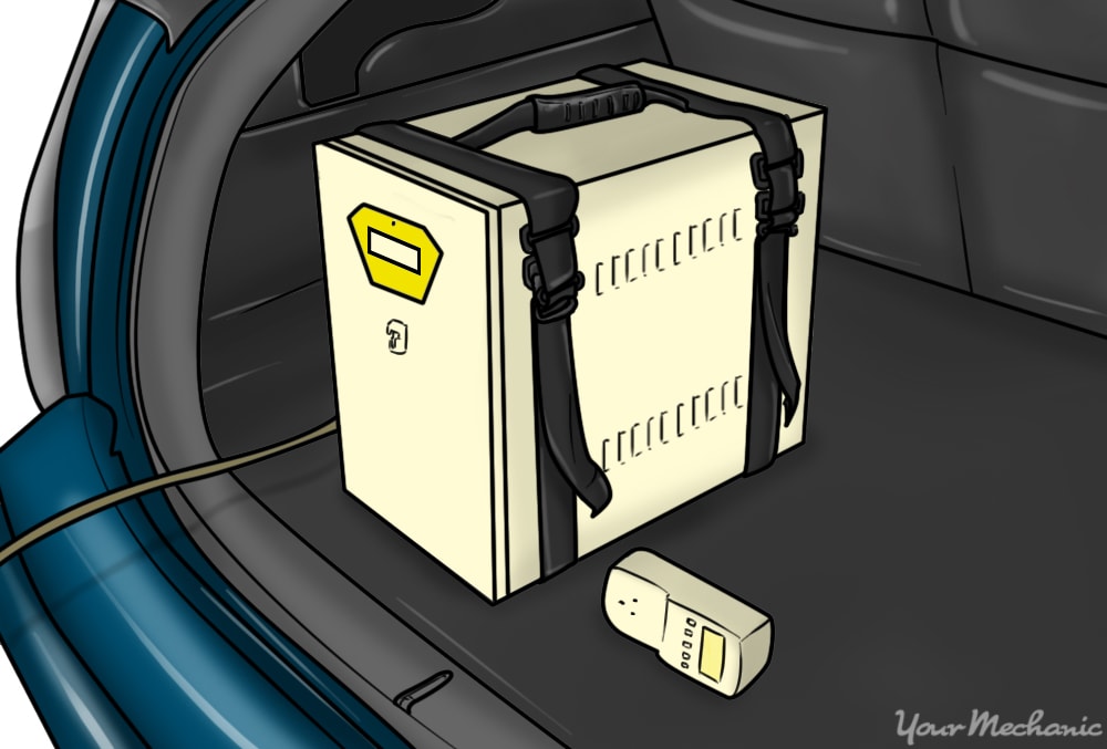 plug out kit inside of trunk