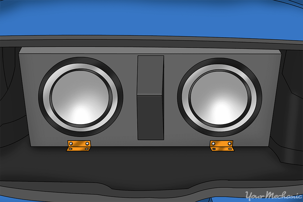 Car subwoofer mounting online brackets