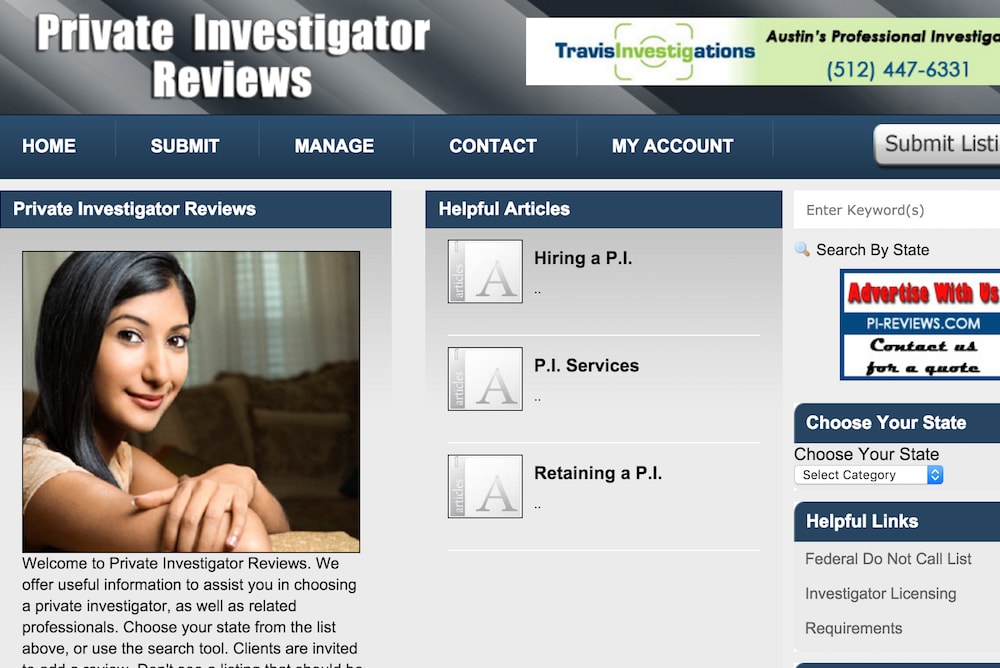 private investigator reviews