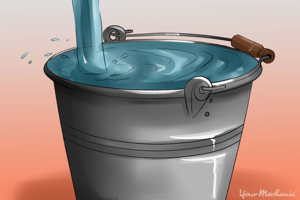 bucket of water