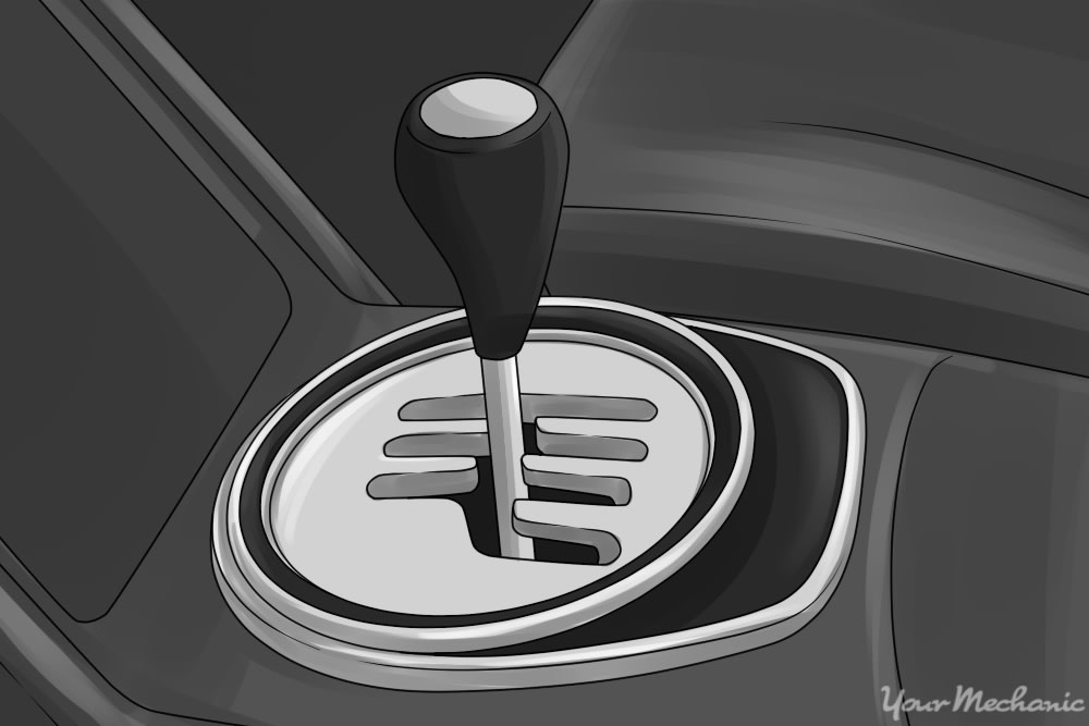 gear shift lever in the neutral position