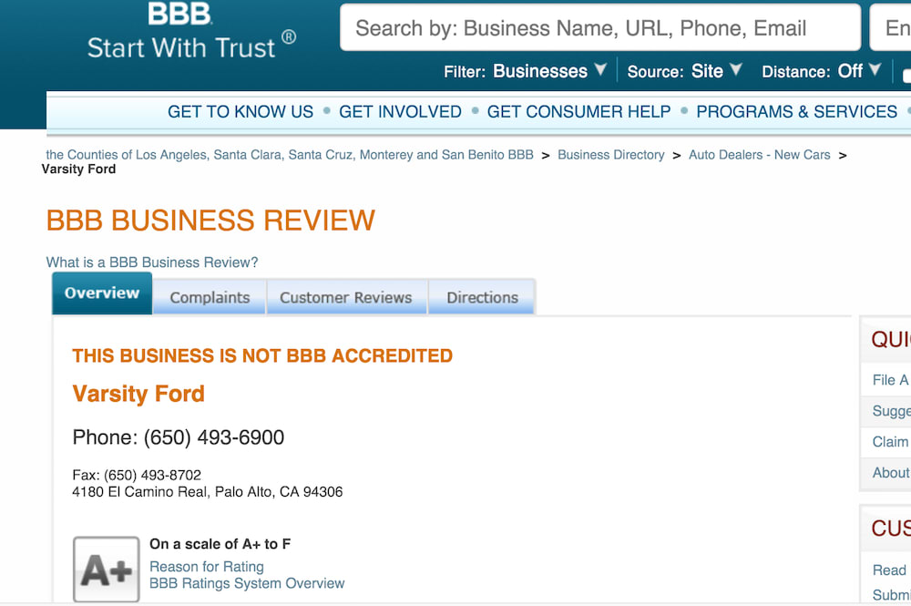 better business bureau comparison