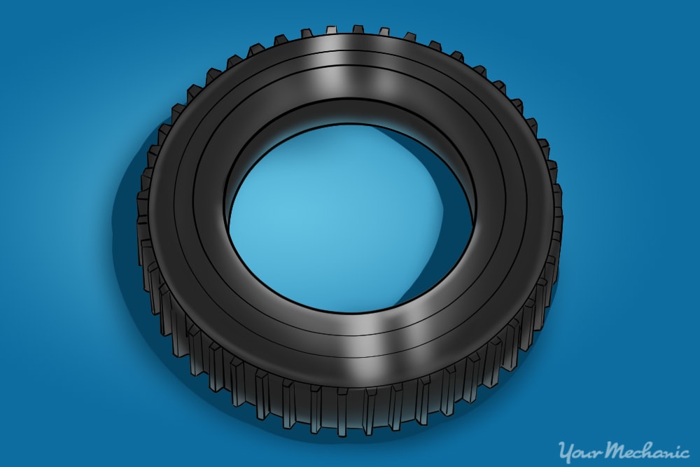 tone ring which is mounted on an axle or other rotating object