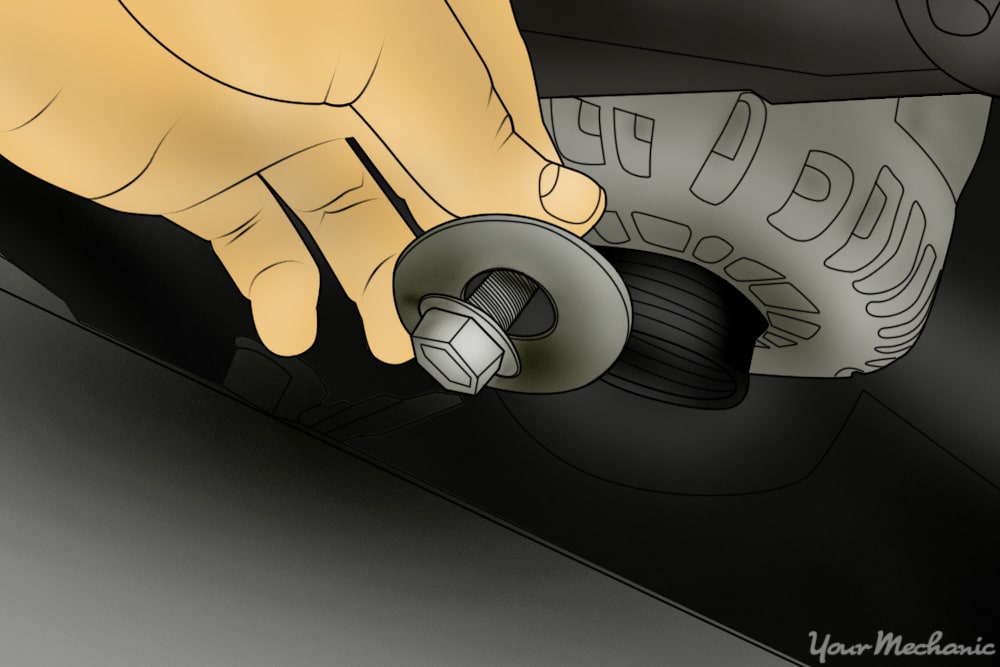 Idler tensioner pulley clearance replacement
