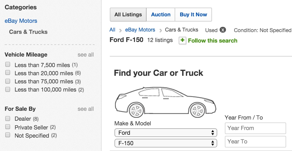 listing search