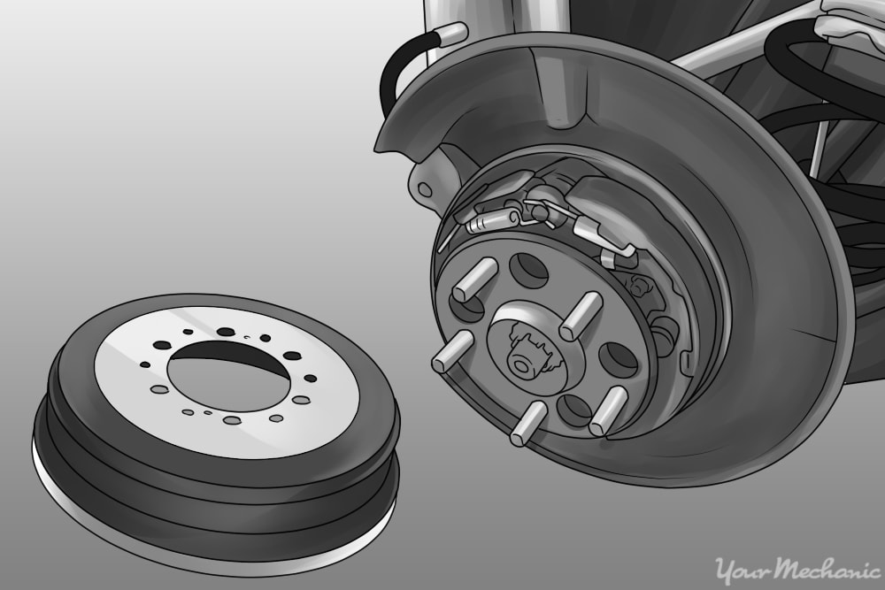 disc brakes with a drum parking brake system