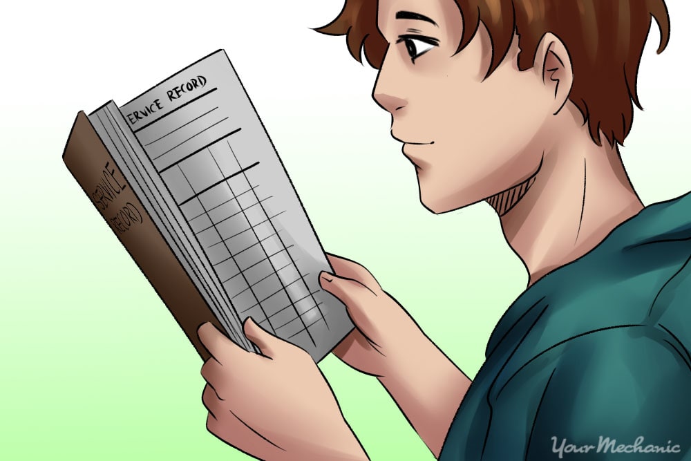 person looking through documentation