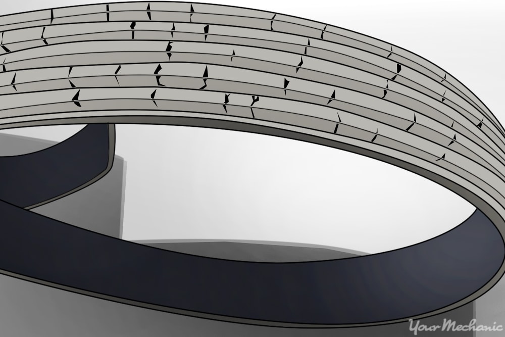 Drive belt cracking hotsell