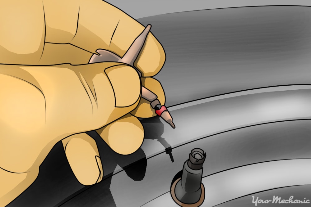 Tire air valve top