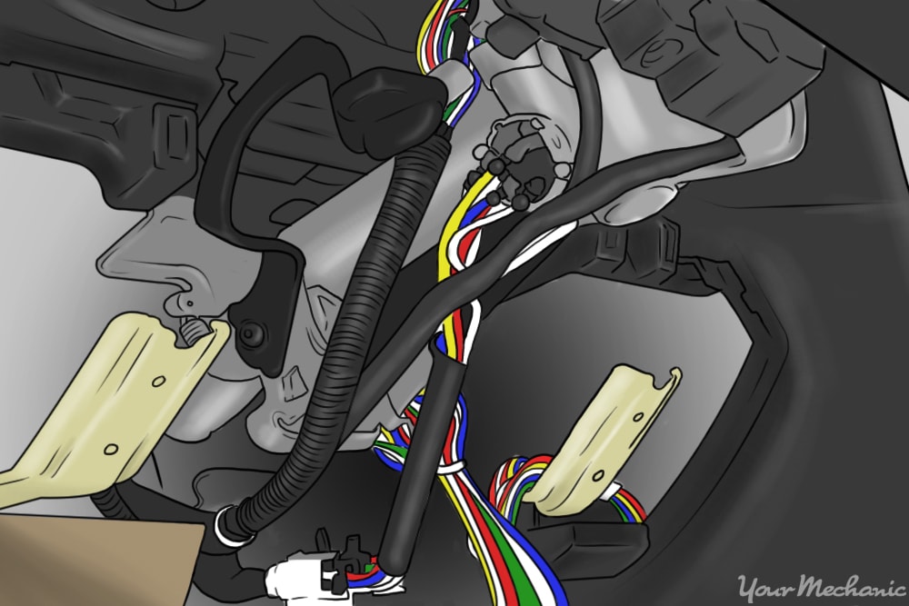 alarm wiring within dashboard