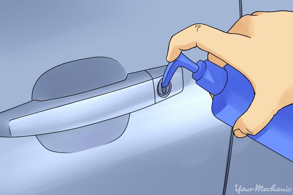 lubricating car keyhole