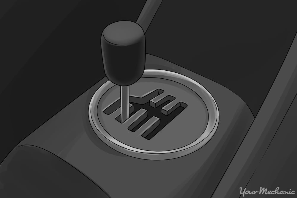 shift knob in second gear