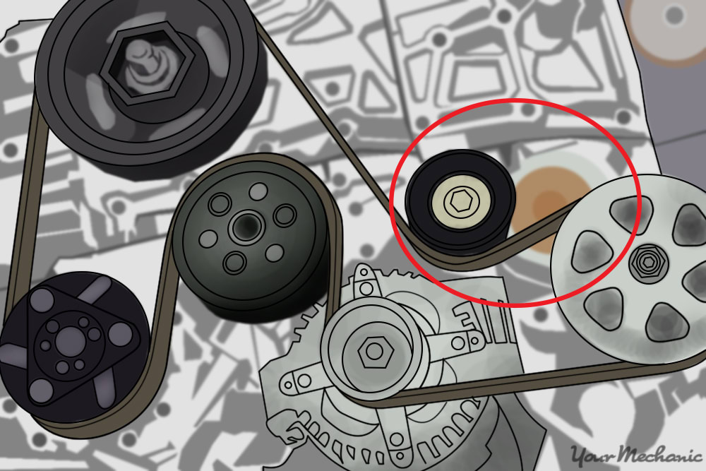 tensioner circled