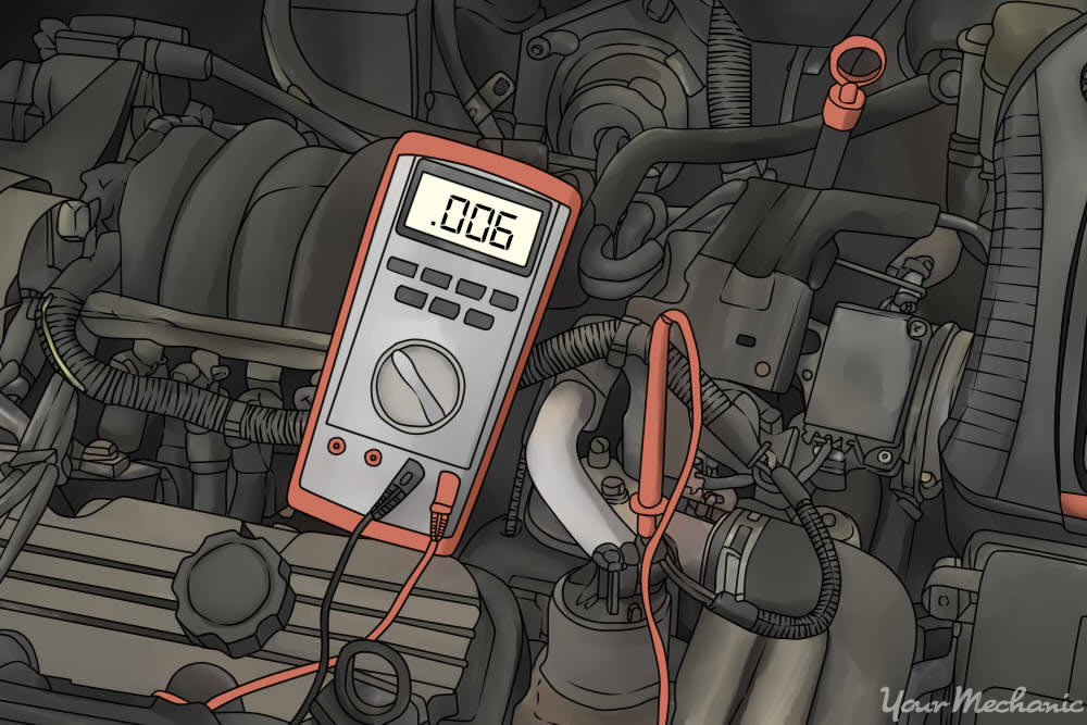 multimeter displaying results