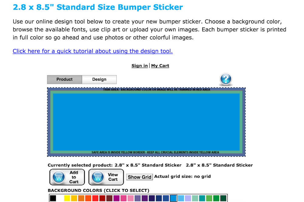 bumper sticker site bg picker