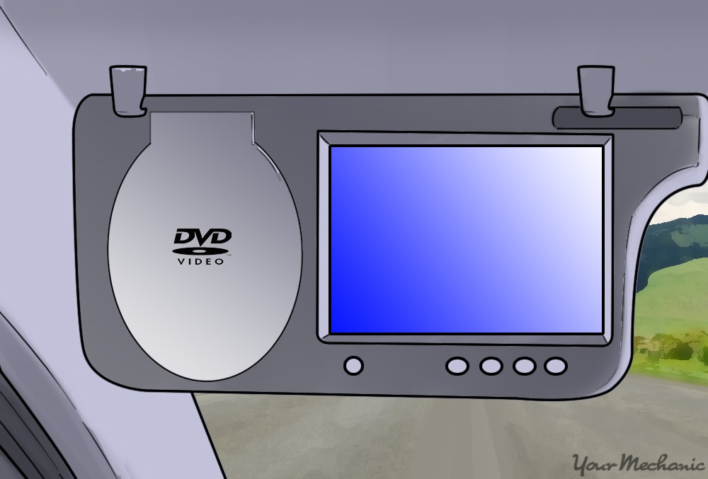 visor dvd monitor