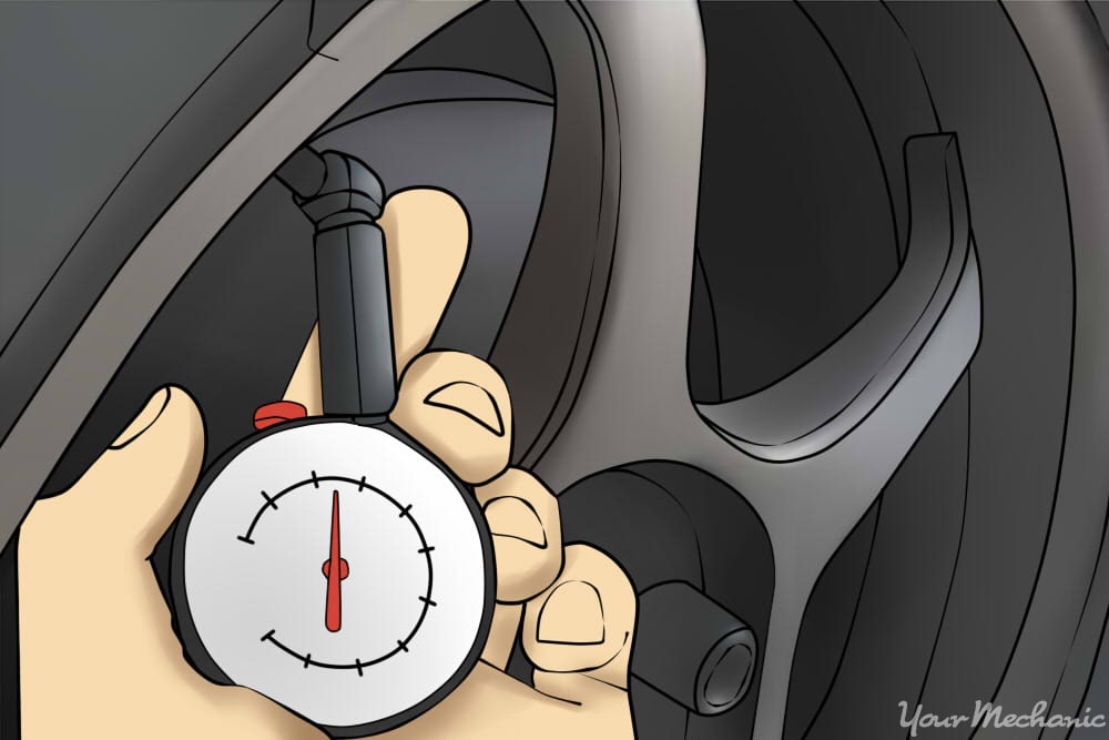 tire pressure gauge with dial