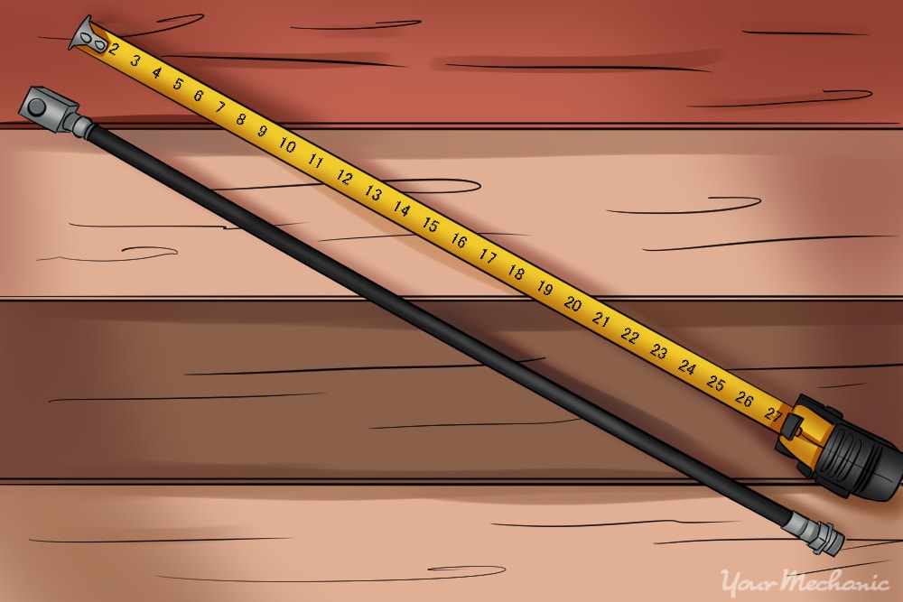 measuring length of brake line