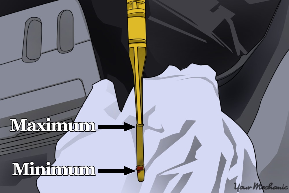 low oil level according to dipstick