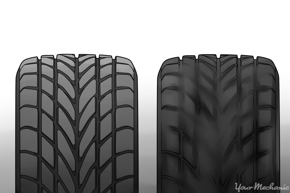 new tire vs old