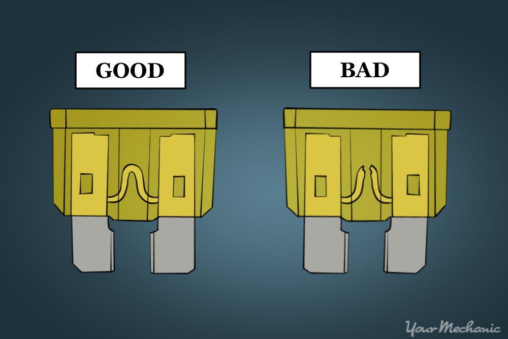 picture of a good fuse and picture of a bad fuse for comparison