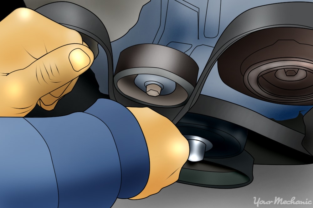 Idler pulley replacement outlet