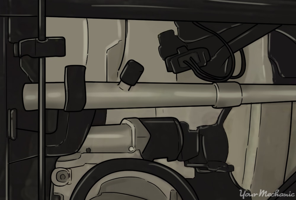 Fuel pressure test port on a fuel rail