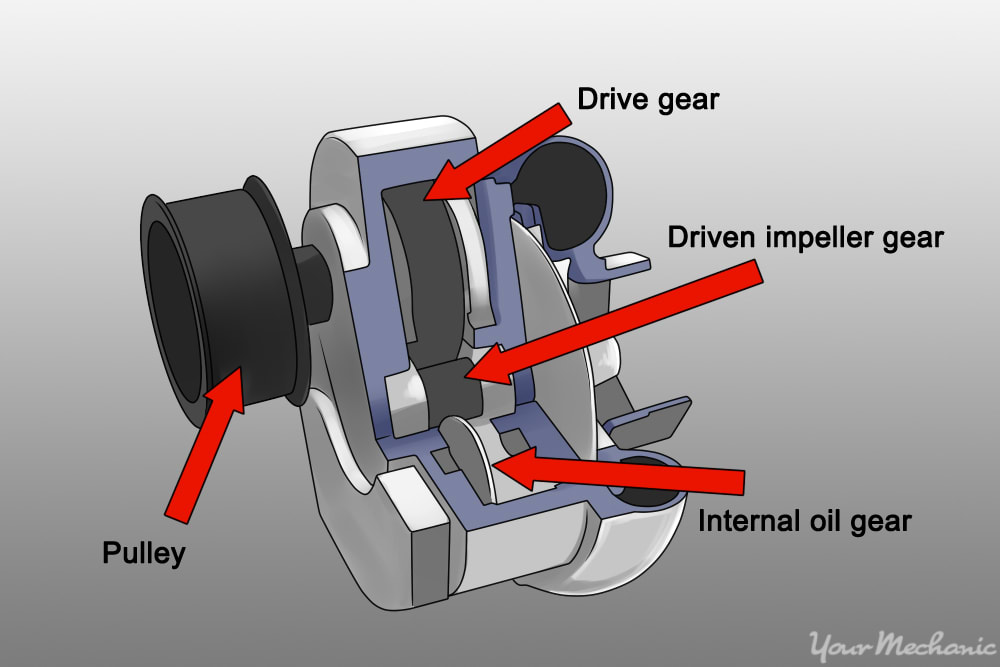 section of a supercharger