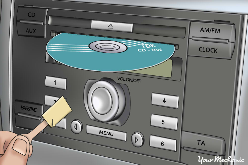 How to Remove a CD Jammed in a Car Player | YourMechanic Advice