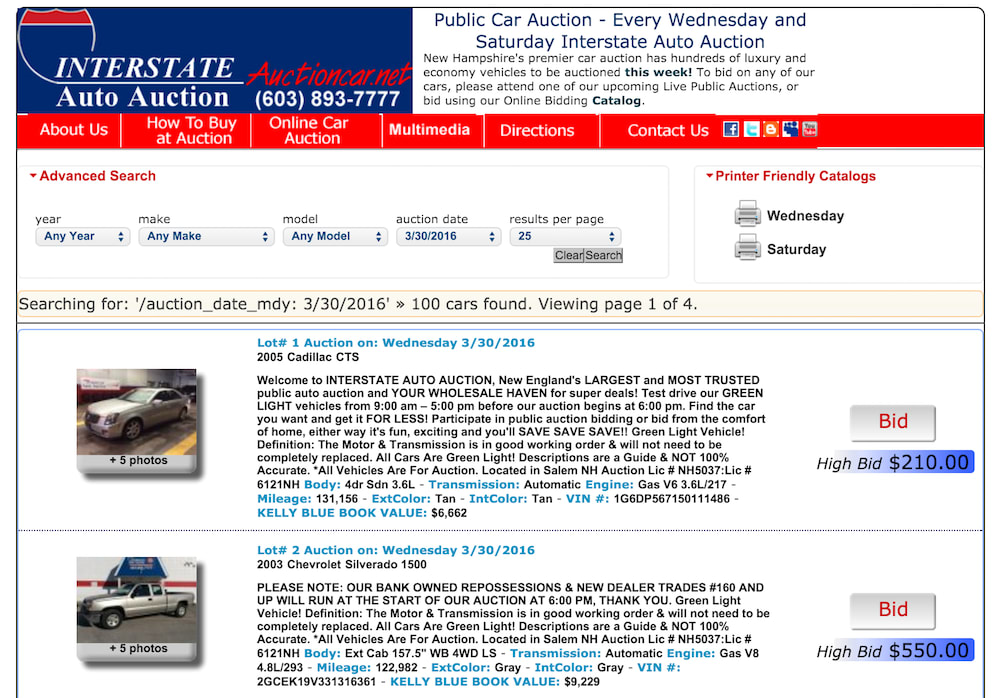 car auction site