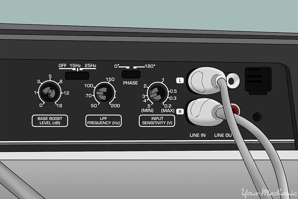 amplifier settings shown