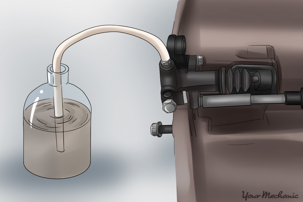 slave cylinder sketch with aquarium tubing