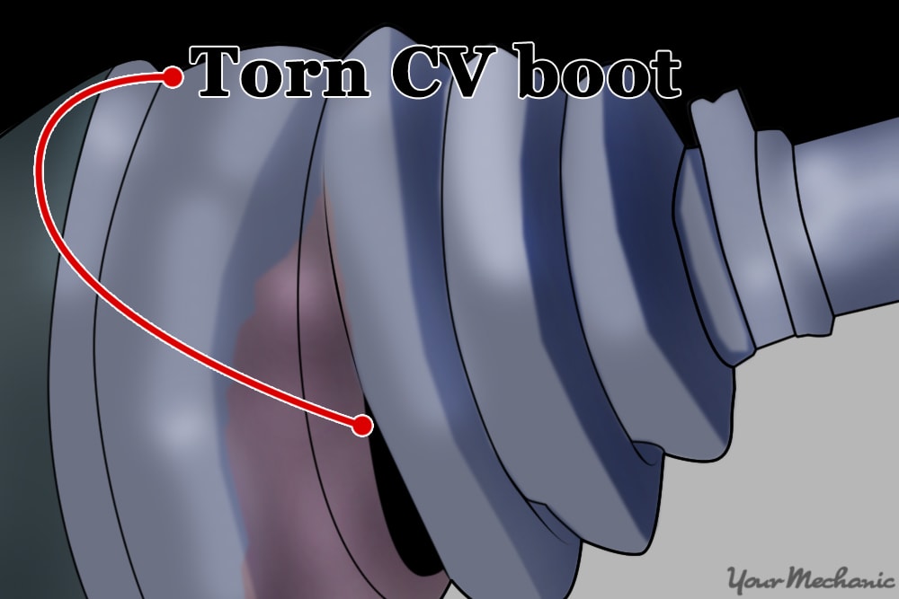 cv boot with grease everywhere