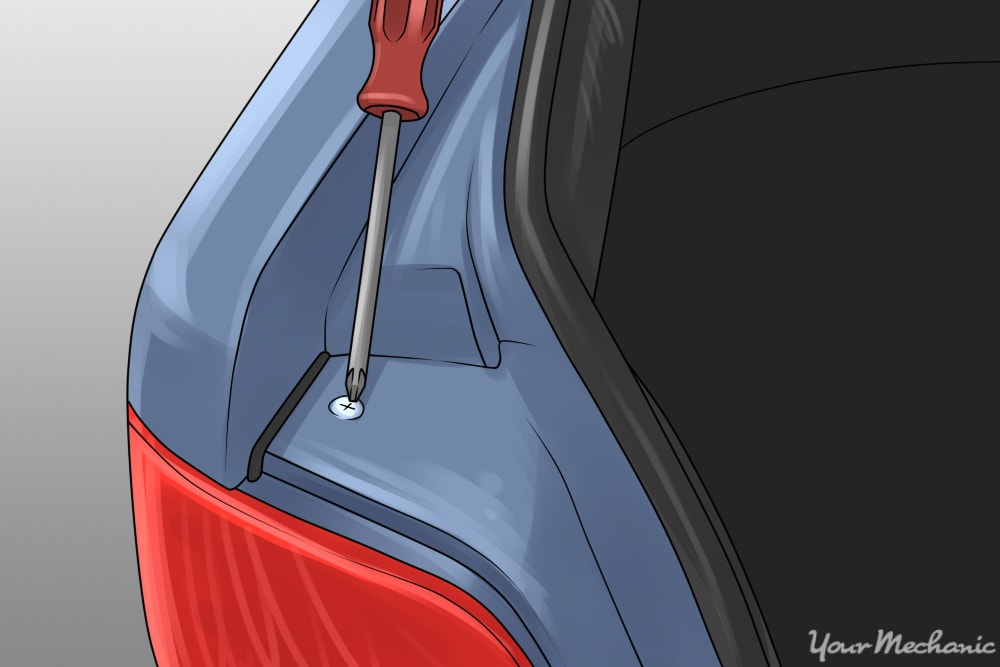 removal of retaining screws
