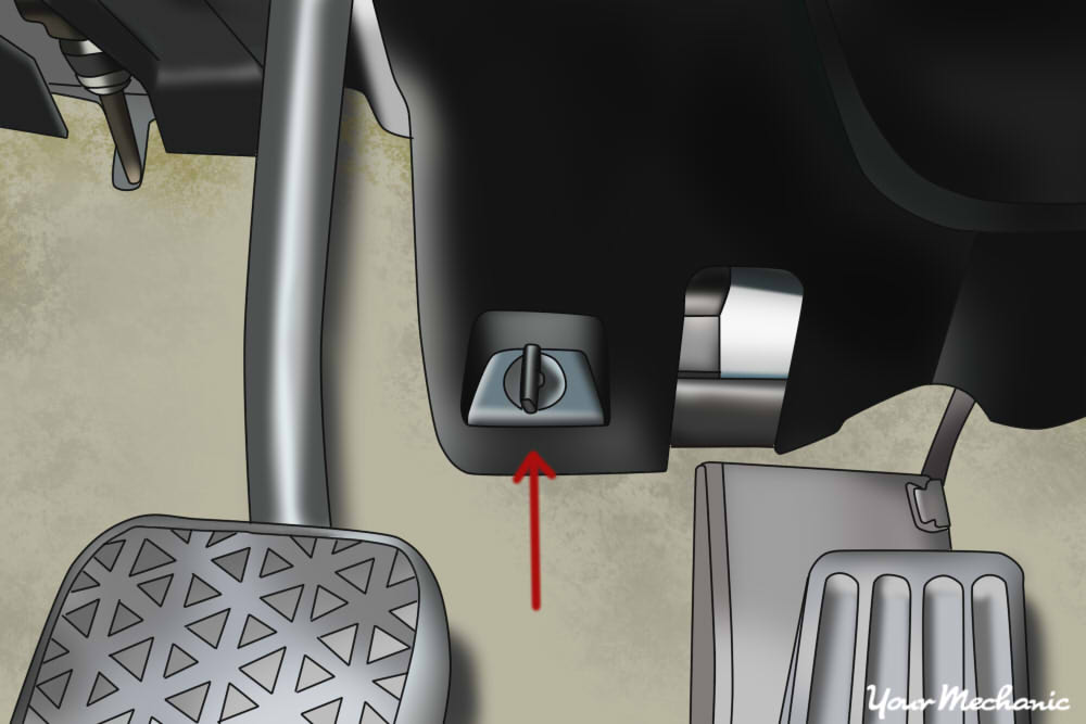 close up of brake switch