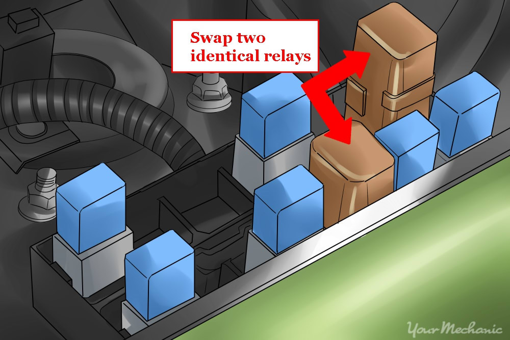 identical brown fuse relays