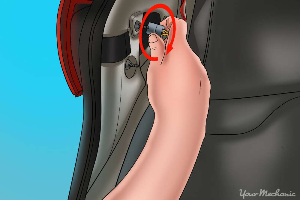 turning the light socket clockwise to lock