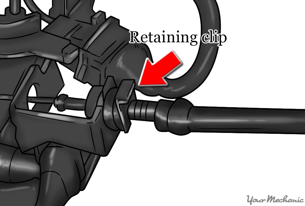 reconnecting throttle cable to retaining bracket