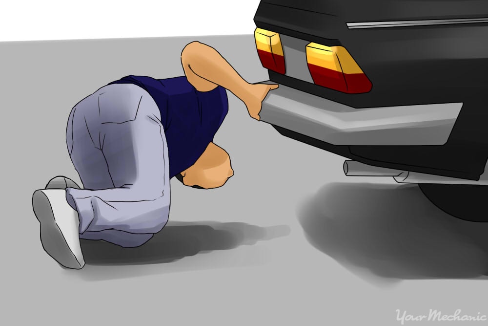 inspecting underneath a car