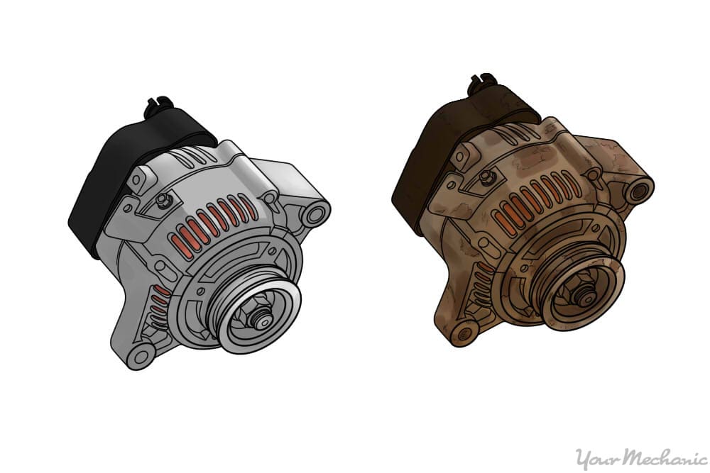 old alternator and new alternator