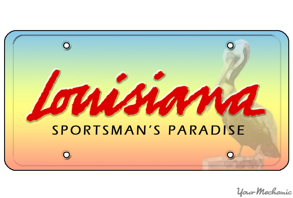 Personalized Louisiana 1.5 X 3 Key Ring License Plate 